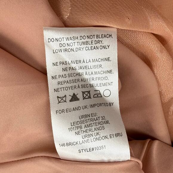 Anthropologie Hutch Women's Kinsey Burnout Midi Slip Dress Size 12 Blush - Picture 13 of 16